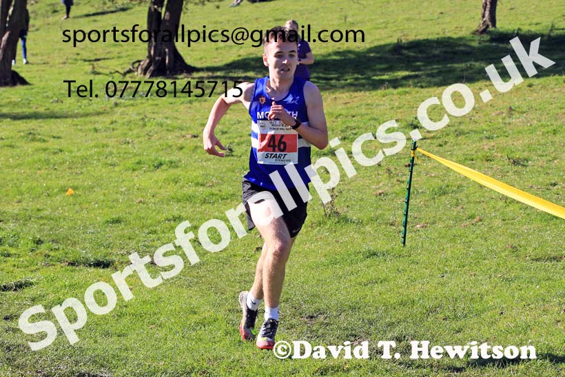 Mens under-17s, 2022 NECAA Cross Country Relays, Thornley Hall Farm, Peterlee, County Durham, October 15th. Photo: David T. Hewitson/Sports for All Pics
